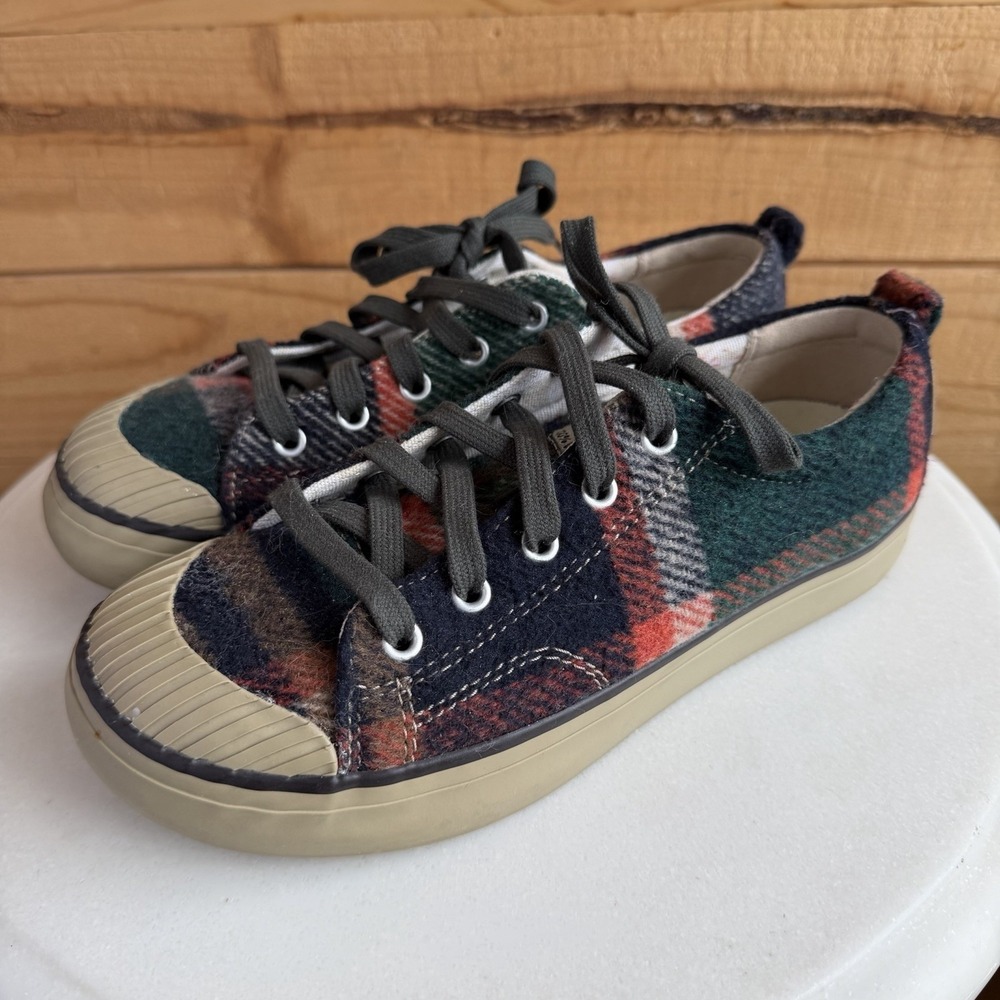 Keen Elsa Fleece Lite Womens 6/36 Plaid‎ Wool Sneakers Shoes Grunge Cottagecore